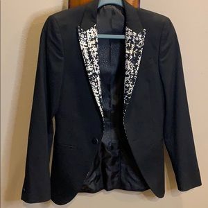 Men’s ASOS fitted Blazer with decorative lapels